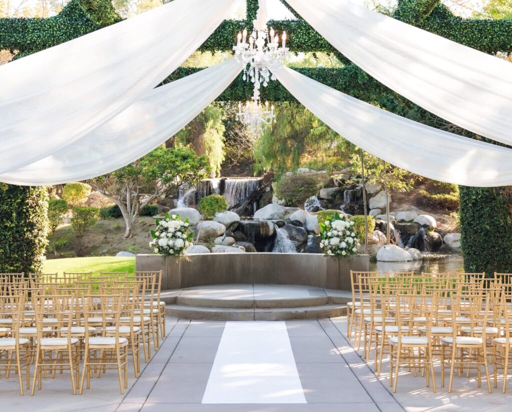 Wedding ceremony at Coyote Hills